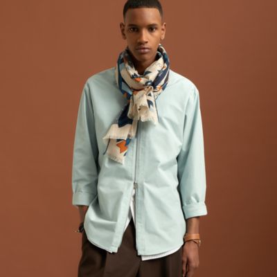 エルメス カシミヤストール男女兼用Et Gris Gris rectangle